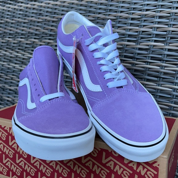 Vans Old Skool Chalk Violet/True White MENS - Picture 8 of 16